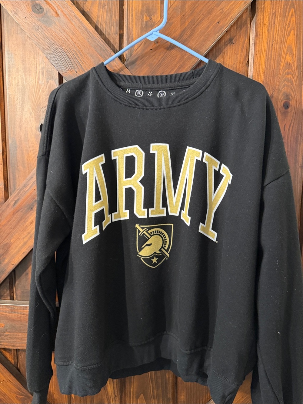Pressbox Black Tee with Pale Yellow Graphic Accents